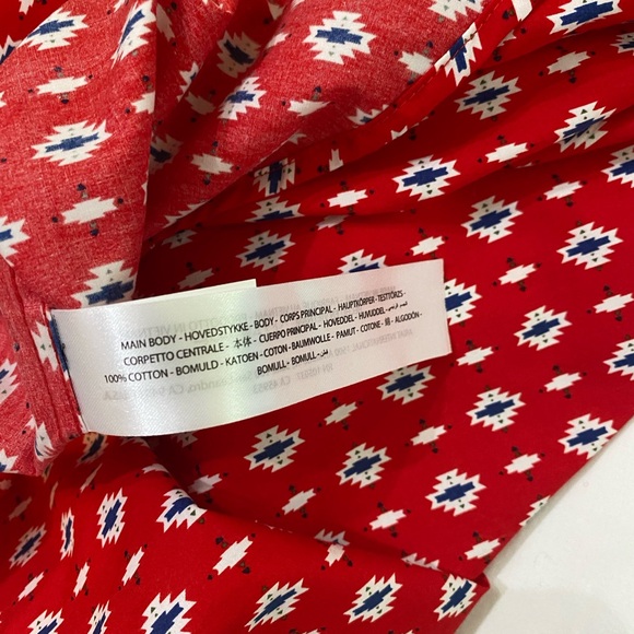 🆕 ARIAT Red Beacon Aztec Print Decker Short Sleeve Western Cowboy Shirt SZ S - Picture 8 of 13